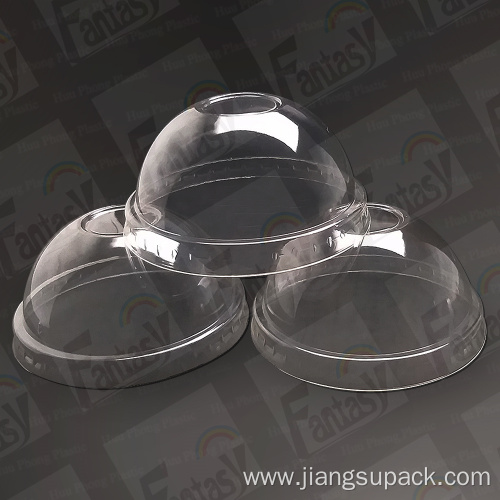 Rainbow 95mm PET Doom Plastic Lid For Cups